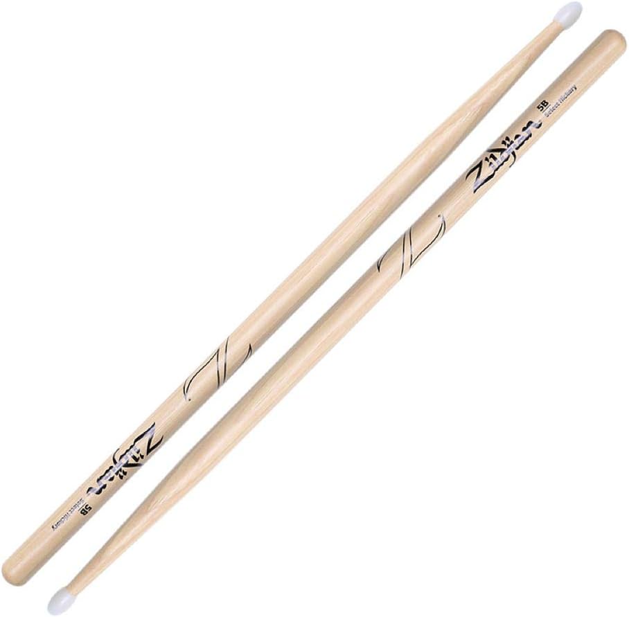 ZILDJIAN 5B NYLON TIP DRUMSTICKS DURABLE, LIGHTWEIGHT DRUM STICKS FOR DRUMMERS