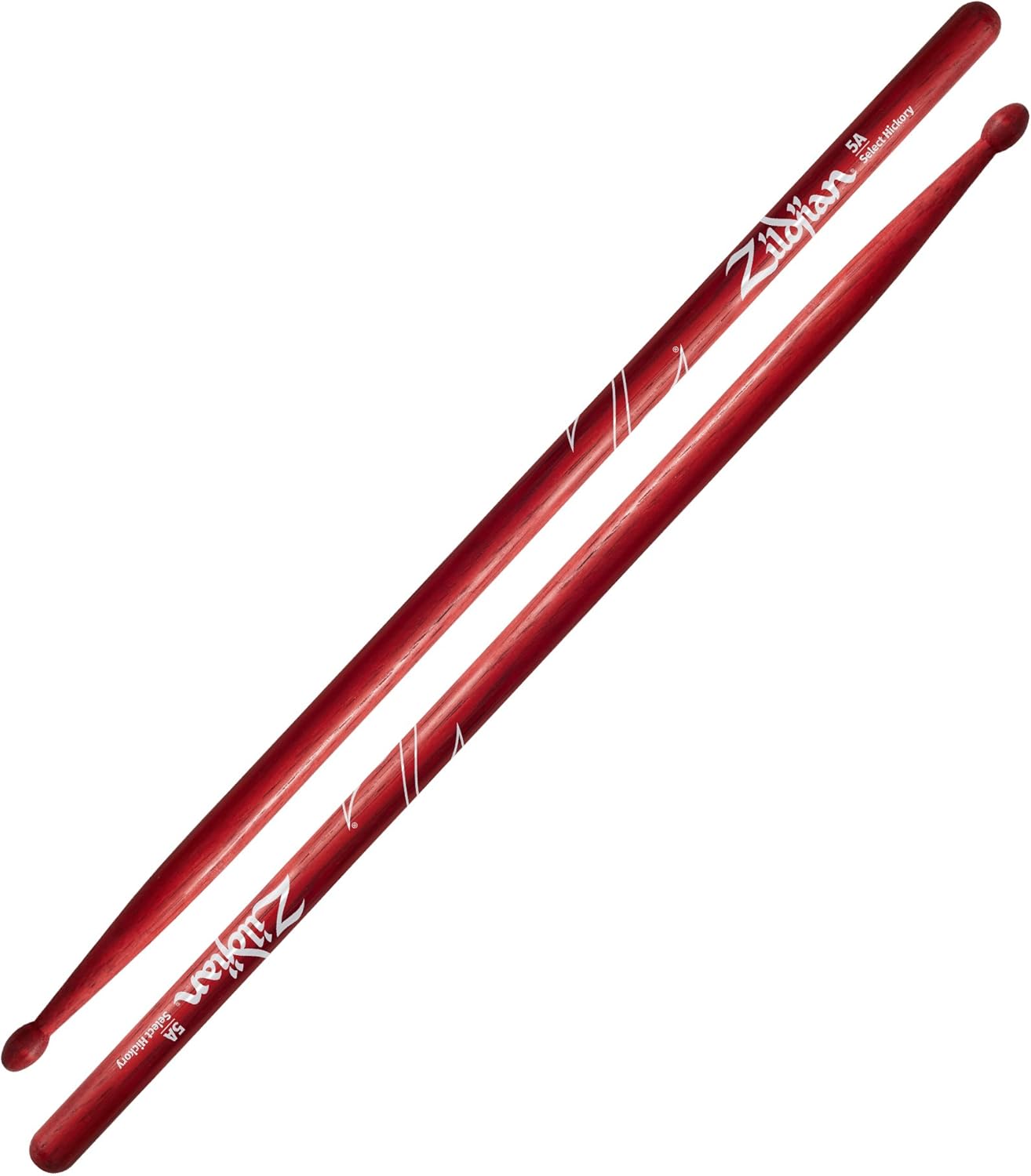 ZILDJIAN Z5AR 5A RED DRUMSTICKS PROFESSIONAL QUALITY PERCUSSION STICKS FOR DRUMMERS