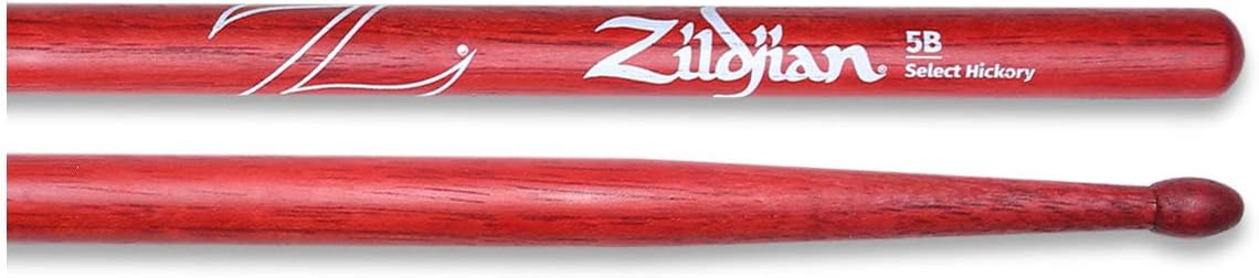 ZILDJIAN Z5AR 5A RED DRUMSTICKS PROFESSIONAL QUALITY PERCUSSION STICKS FOR DRUMMERS