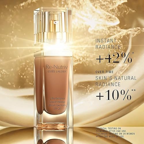 ESTéE LAUDER RE-NUTRIV ULTRA RADIANCE LIQUID FOUNDATION SPF 20 HYDRATING, LONG-WEAR, 1OZ