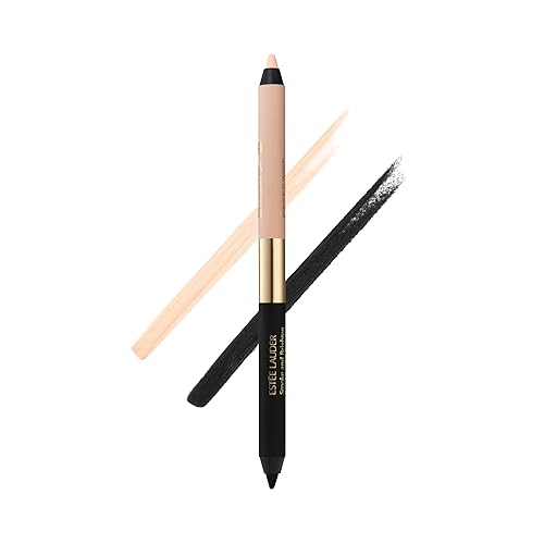 ESTéE LAUDER SMOKE BRIGHTEN WATERPROOF KAJAL EYELINER PENCIL DUO, LONG-LASTING 0.03 OZ