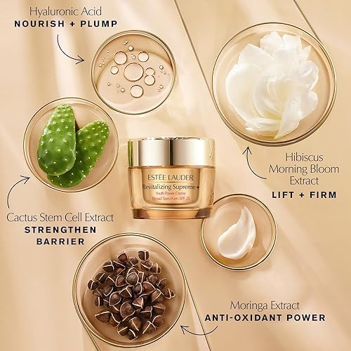 ESTéE LAUDER REVITALIZING SUPREME ANTI-AGING FACE NECK CREAM WITH HYALURONIC ACID PEPTIDES