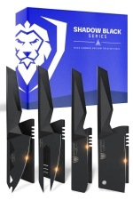 DALSTRONG SHADOW BLACK SERIES 4-PIECE CHEESE KNIFE SET