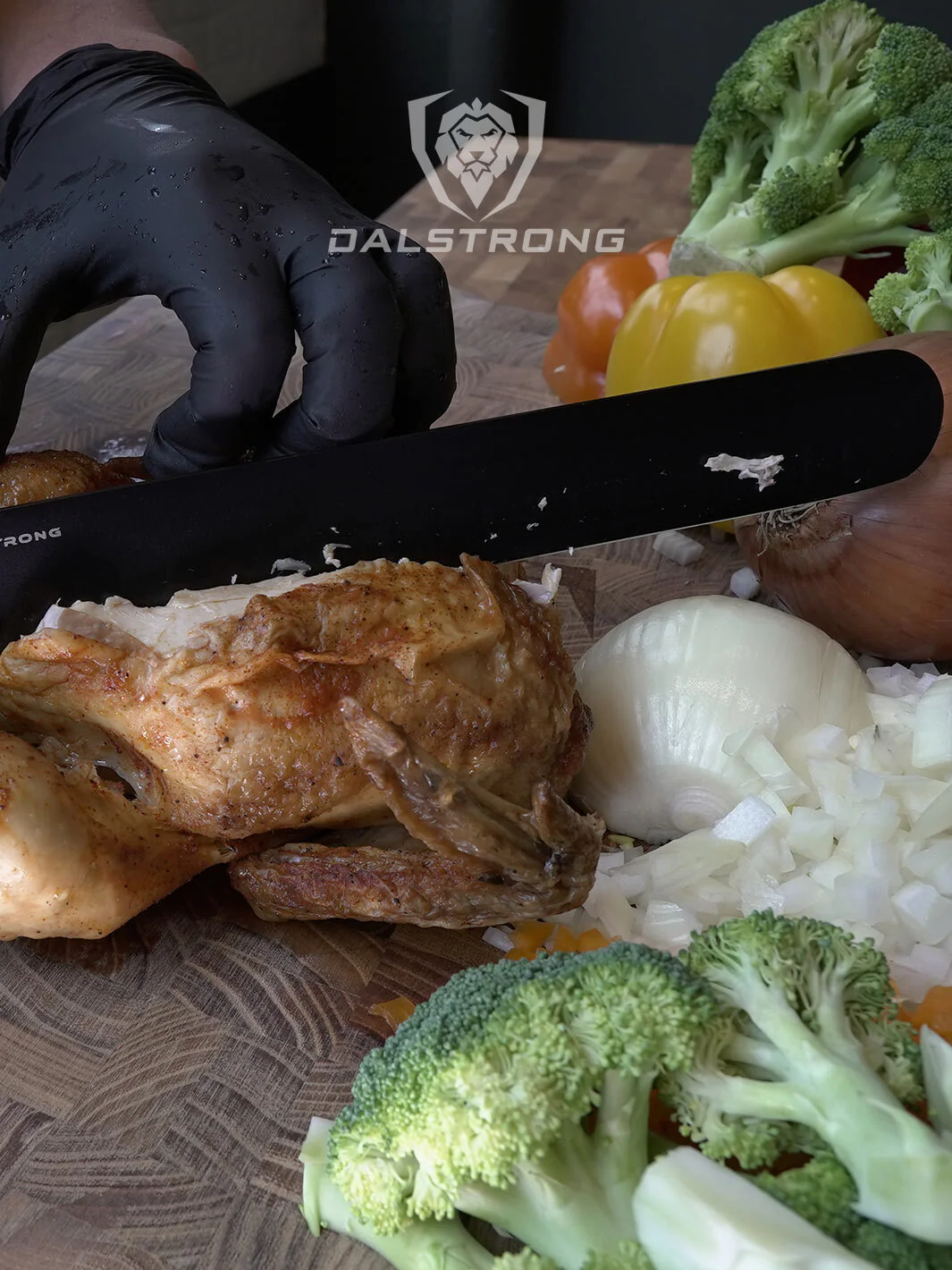 DALSTRONG NIGHT SHARK SERIES SLICING & CARVING KNIFE 12"
