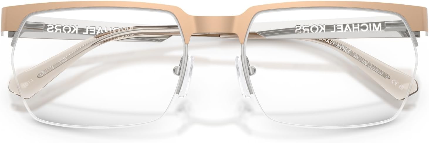 MICHAEL KORS MK3106 ZAMBIA MENS RECTANGULAR PRESCRIPTION EYEWEAR FRAMES STYLISH DESIGN