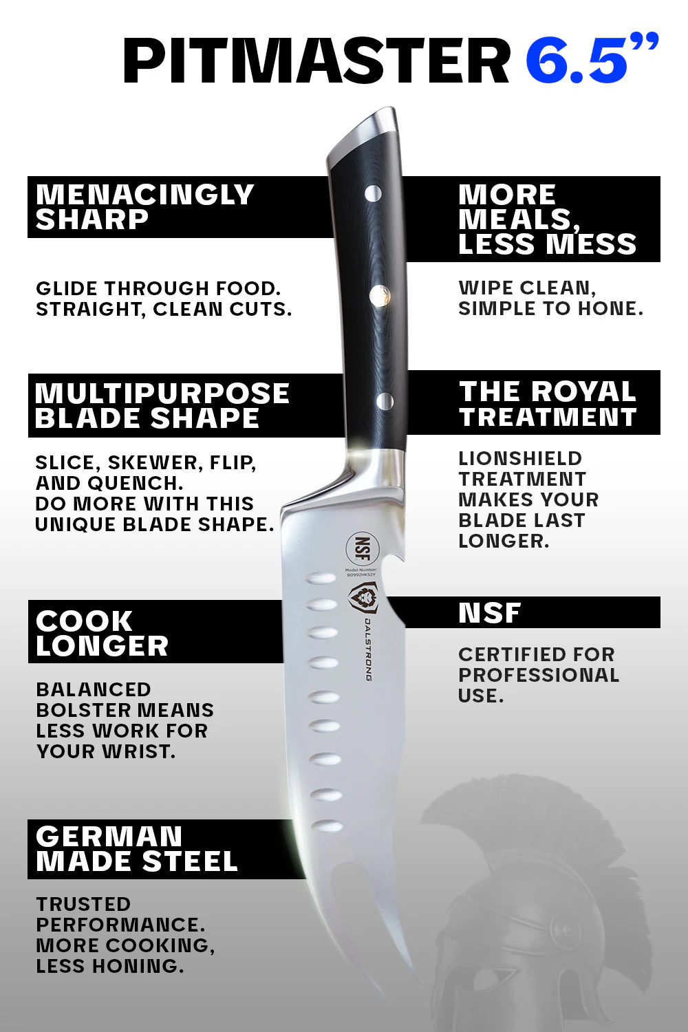 DALSTRONG GLADIATOR SERIES BBQ PITMASTER & MEAT KNIFE 6.5"