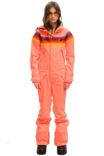 AVIATOR NATION WOMEN'S 3 LAYER POWDER SUIT - NEON FLAMINGO