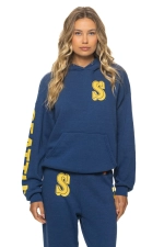 AVIATOR NATION SEATTLE MARINERS 2026 RELAXED PULLOVER HOODIE - ROYAL