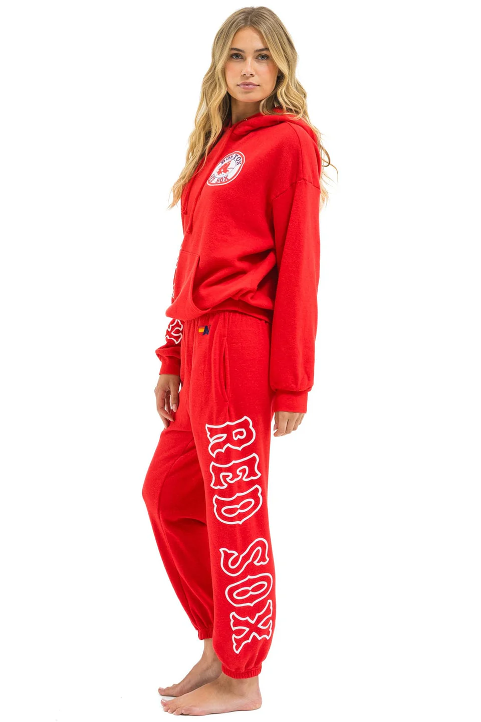AVIATOR NATION RED SOX UNISEX SWEATPANTS - RED