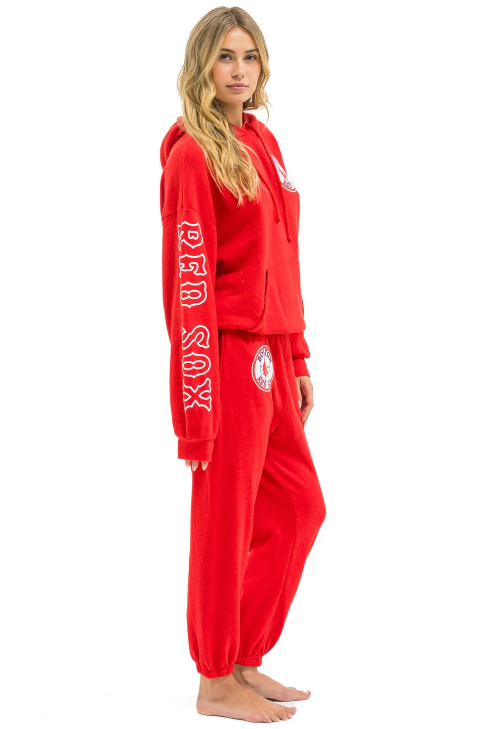 AVIATOR NATION RED SOX UNISEX SWEATPANTS - RED