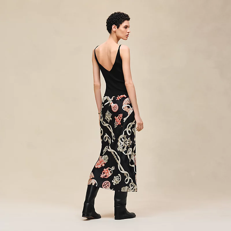HERMES FERRONNERIE REMIX" DRESS NOIR