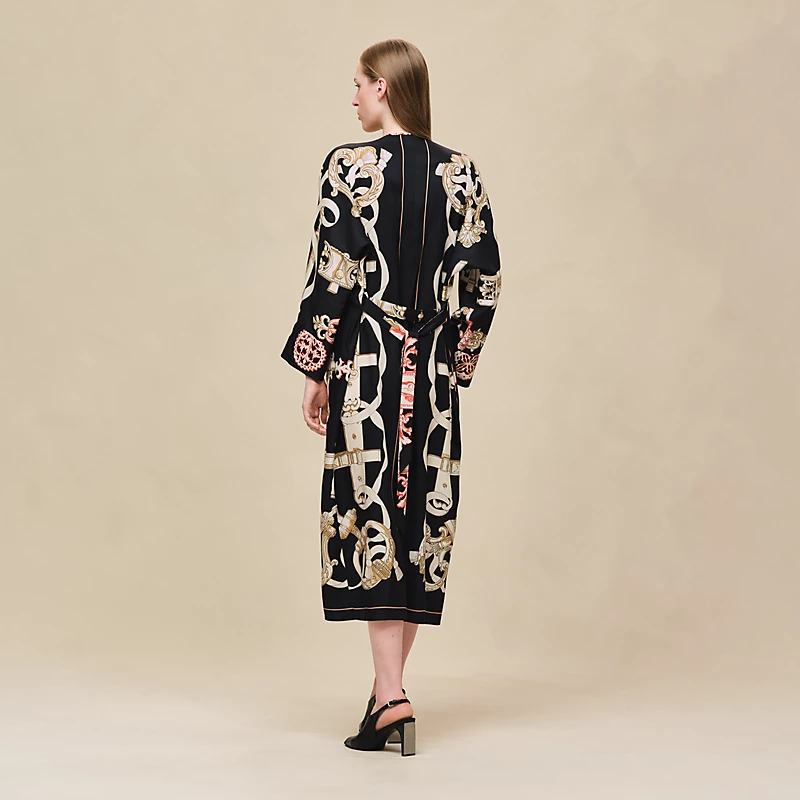 HERMES FERRONNERIE REMIX" CAFTAN NOIR