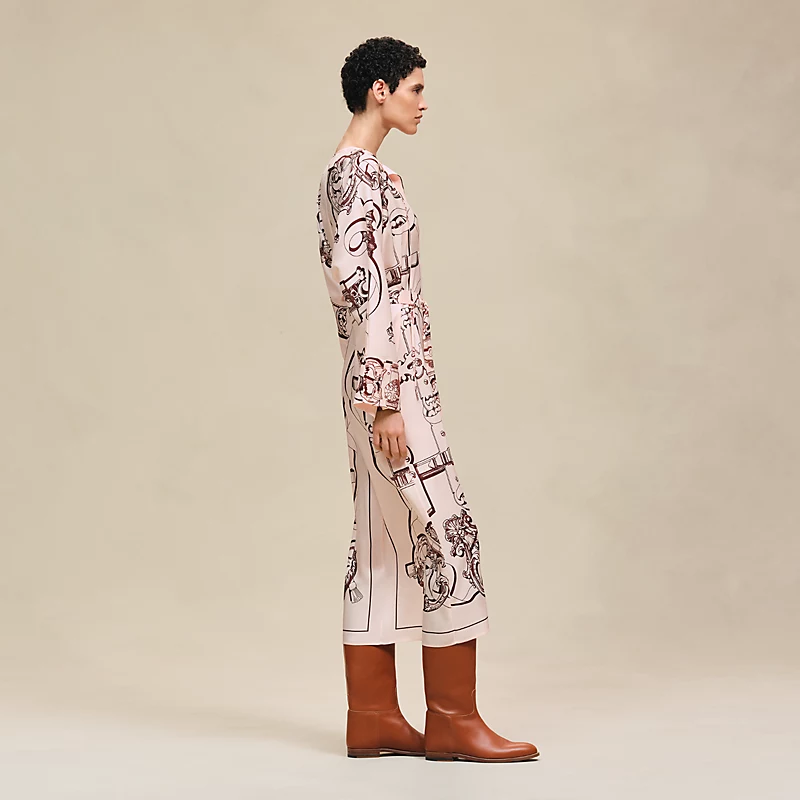 HERMES FERRONNERIE REMIX" CAFTAN ROSE OPALINE