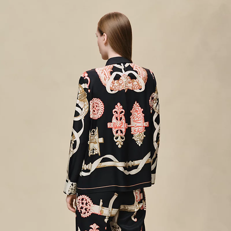 HERMES FERRONNERIE REMIX" CLASSIC SHIRT NOIR