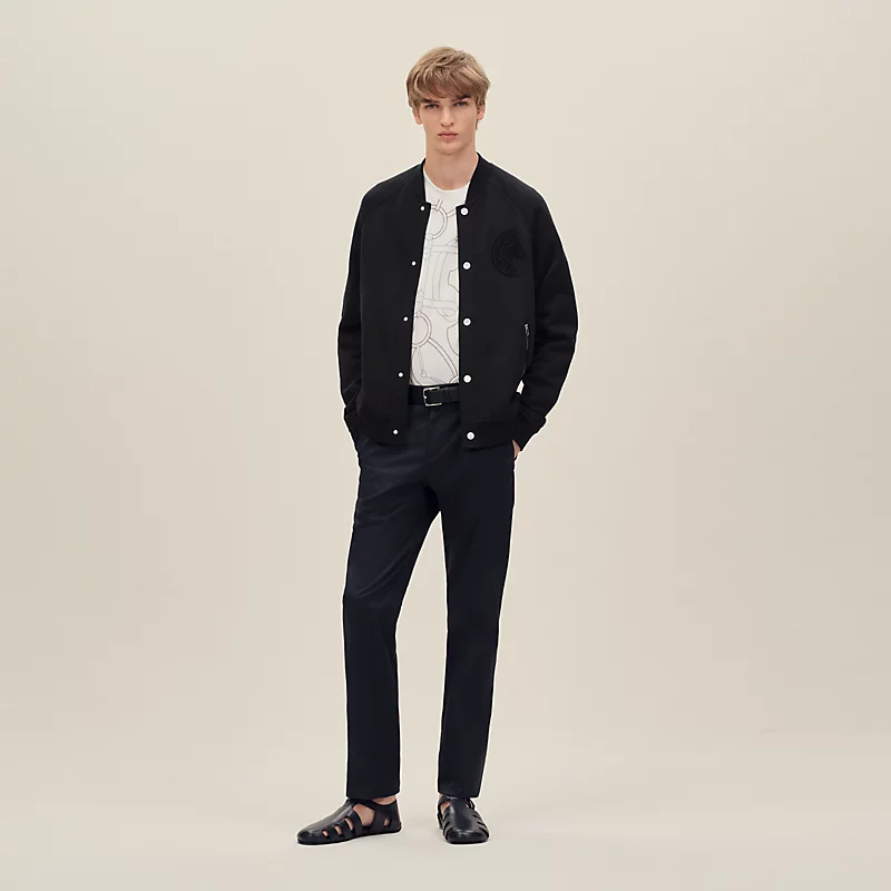 HERMES C.D.S. VARSITY JACKET NOIR