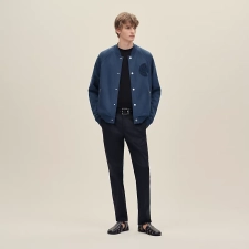 HERMES C.D.S. VARSITY JACKET INDIGO