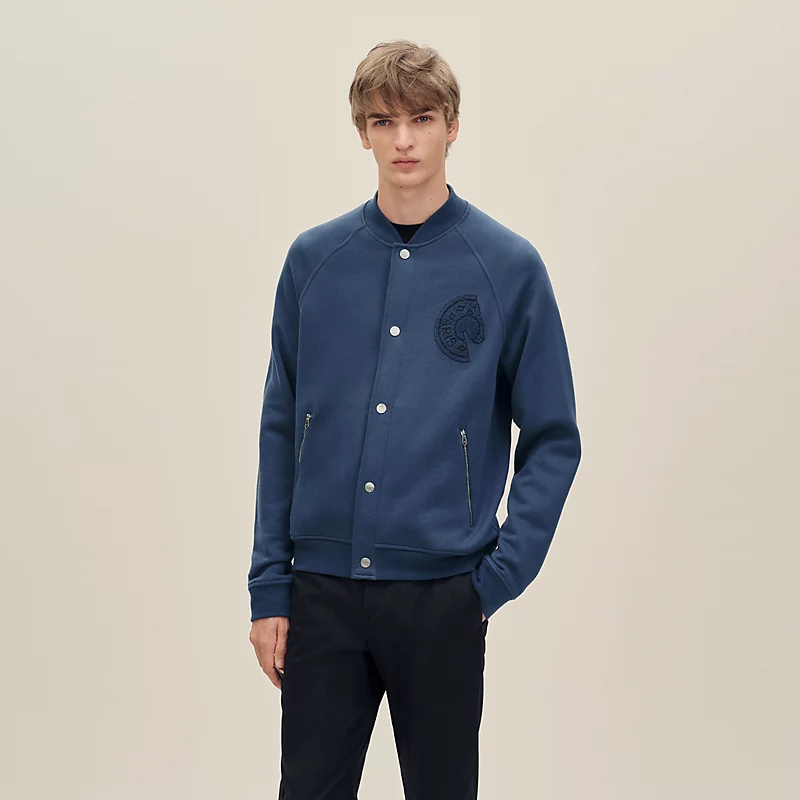 HERMES C.D.S. VARSITY JACKET INDIGO