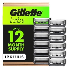 GILLETTE LABS MENS RAZOR BLADE REFILLS 12 COUNT PRECISION SHAVING REPLACEMENT BLADES