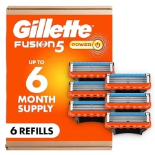GILLETTE FUSION5 POWER MENS RAZOR BLADES WITH PRECISION TRIMMER, 6 COUNT REFILLS