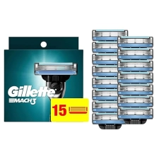 GILLETTE MACH3 RAZOR BLADES FOR MEN PACK OF 15 REPLACEMENT RAZOR BLADE REFILLS