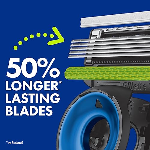 GILLETTE LABS NFL SEAHAWKS SHAVING RAZOR FOR MEN WITH 4 BLADES, HANDLE MAGNETIC STAND