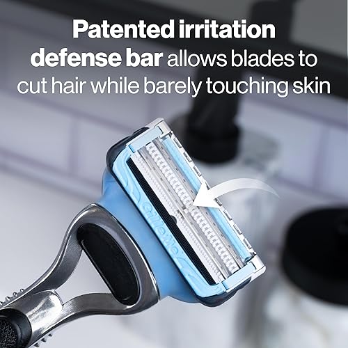 GILLETTE SKINGUARD RAZOR FOR MEN WITH SENSITIVE SKIN 1 HANDLE 2 BLADES FOR IRRITATION-FREE SHAVING