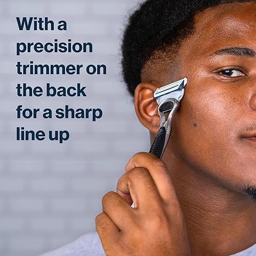 GILLETTE SKINGUARD RAZOR FOR MEN WITH SENSITIVE SKIN 1 HANDLE 2 BLADES FOR IRRITATION-FREE SHAVING