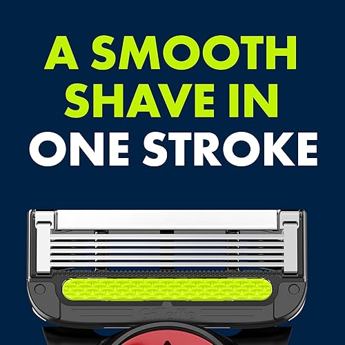 GILLETTE LABS NFL PATRIOTS SHAVING RAZOR FOR MEN WITH 1 HANDLE, 4 BLADES MAGNETIC STAND