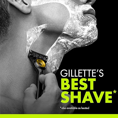 GILLETTE LABS NFL STEELERS EDITION MENS RAZOR KIT 1 HANDLE, 4 BLADES MAGNETIC STAND