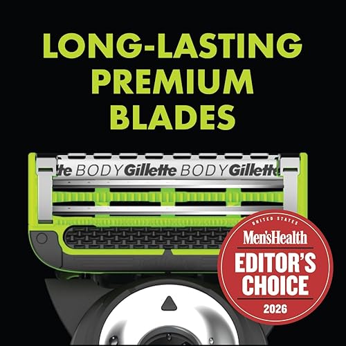 GILLETTELABS RAZOR DUO PACK WITH FACE BODY RAZORS 2 BLADE REFILLS FOR MEN