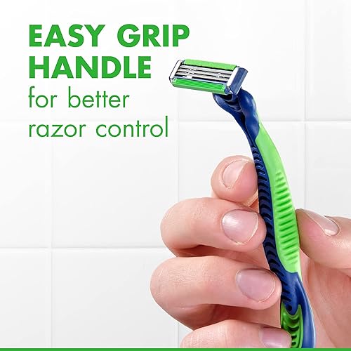 GILLETTE SENSOR3 SENSITIVE MENS DISPOSABLE RAZORS, PACK OF 4 FOR SMOOTH SHAVING