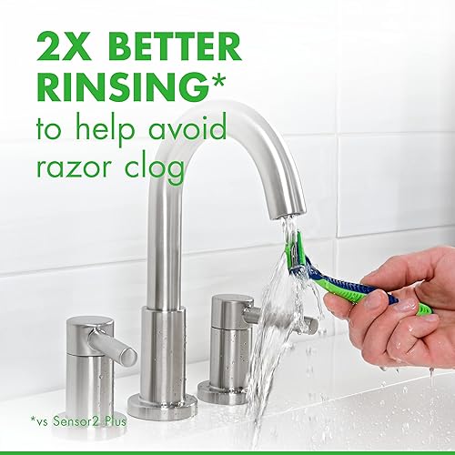 GILLETTE SENSOR3 SENSITIVE MENS DISPOSABLE RAZORS, PACK OF 4 FOR SMOOTH SHAVING