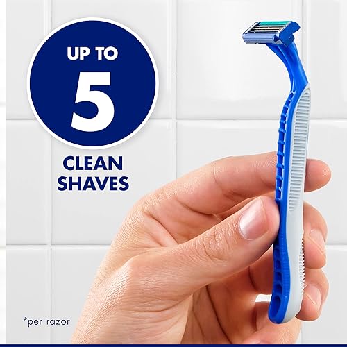 GILLETTE SENSOR3 MENS DISPOSABLE RAZORS, 8 COUNT SMOOTH SHAVE, EASY USE