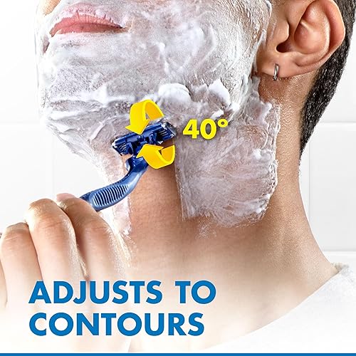 GILLETTE SENSOR3 SMOOTH SHAVE DISPOSABLE RAZOR PACK OF 4 COMFORTABLE CLOSE SHAVING