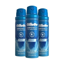 GILLETTE DRY SPRAY ANTIPERSPIRANT FOR MEN 24 7 SWEAT ODOR PROTECTION ARCTIC ICE 4.3 OZ 3-PACK