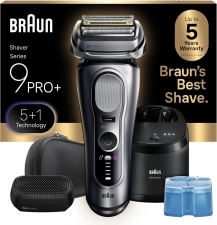 BRAUN SERIES 9 PRO ELECTRIC SHAVER 9697CC SILVER WET DRY RAZOR WITH PRO SENSOADAPT SMARTCARE