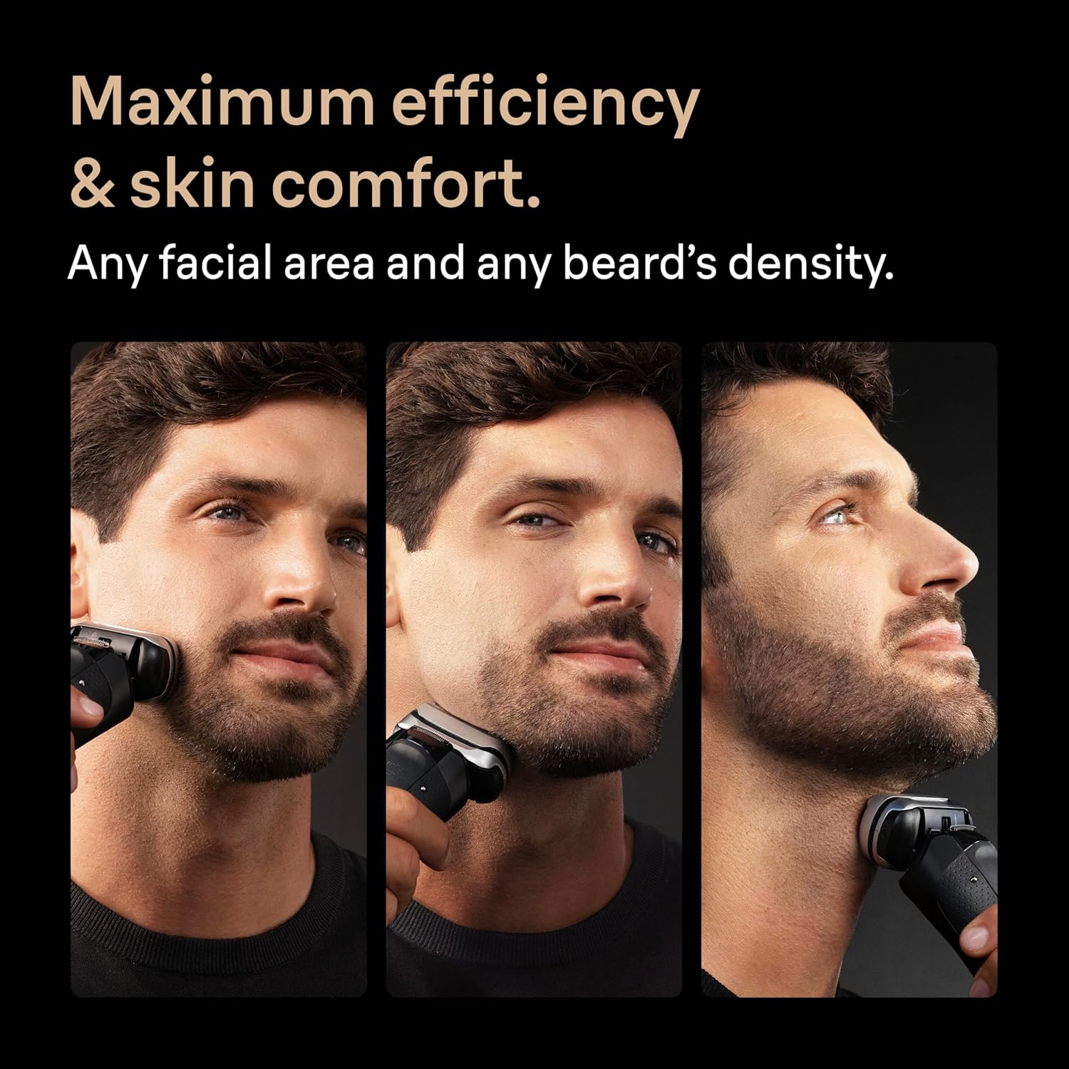 BRAUN SERIES 9 PRO ELECTRIC SHAVER 9660CCPS BLACK WET DRY, PRO SENSOADAPT, 6-IN-1 SMARTCARE