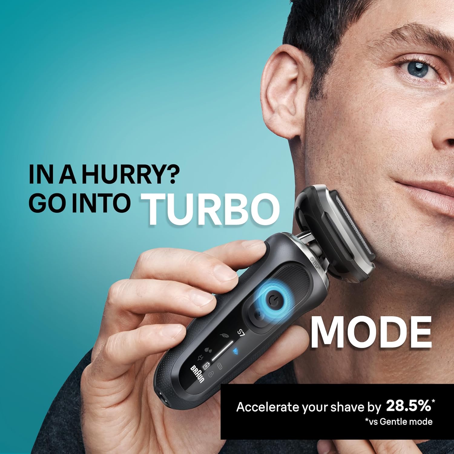 BRAUN SERIES 7 7185CC ELECTRIC SHAVER FOR MEN - WATERPROOF, WET DRY, BEARD TRIMMER KIT