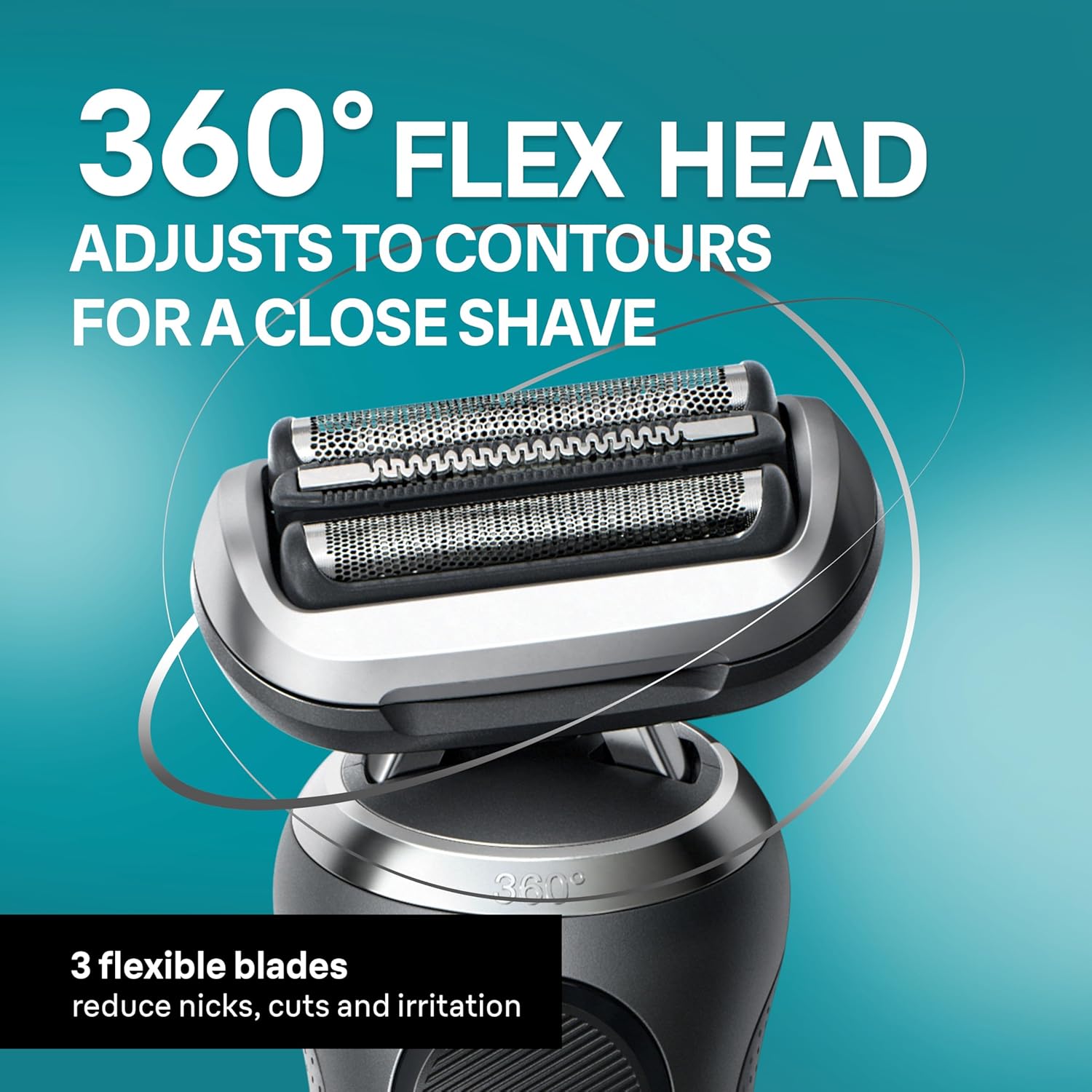 BRAUN SERIES 7 7185CC ELECTRIC SHAVER FOR MEN - WATERPROOF, WET DRY, BEARD TRIMMER KIT