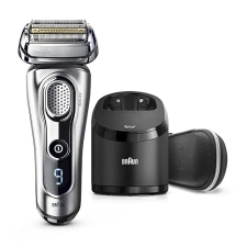 BRAUN ELECTRIC RAZOR FOR MEN FOIL SHAVER WITH TRIMMER, RECHARGEABLE WET DRY, CLEAN STATION