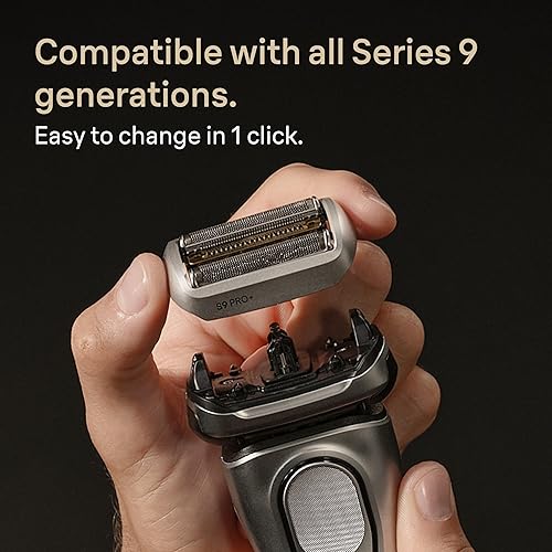 BRAUN SERIES 9 MENS ELECTRIC SHAVER REPLACEMENT HEAD 92S ORIGINAL SILVER BLADE FOR BRAUN RAZOR