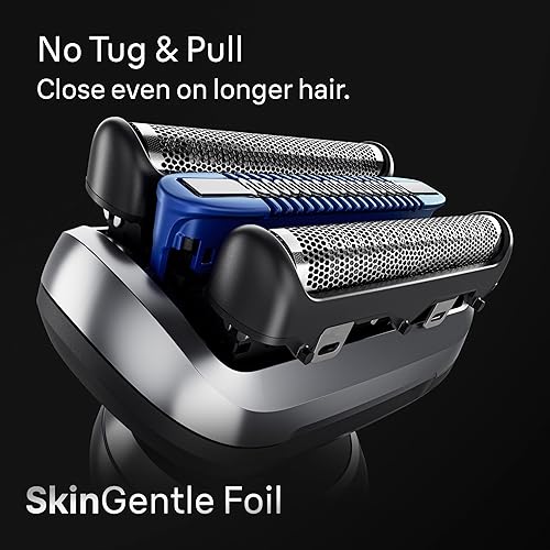 BRAUN SERIES 7 ELECTRIC RAZOR FOR MEN S7 7187PS WITH EXTRA HEAD, PRECISION TRIMMER CLEAN CENTER