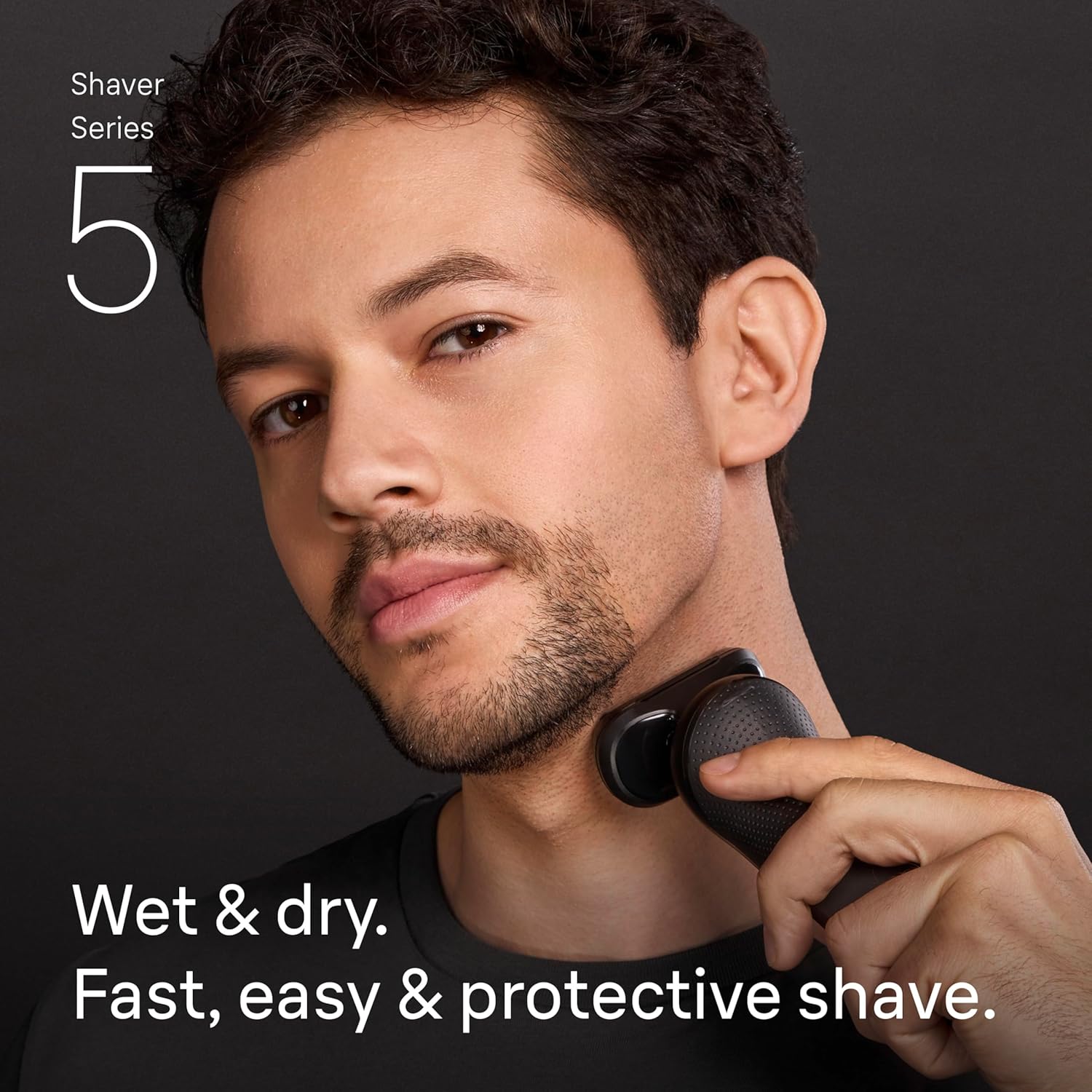 BRAUN SERIES 5 ELECTRIC RAZOR FOR MEN S5 5155CS - BEARD SHAVER BODY GROOMER WITH TRAVEL CASE
