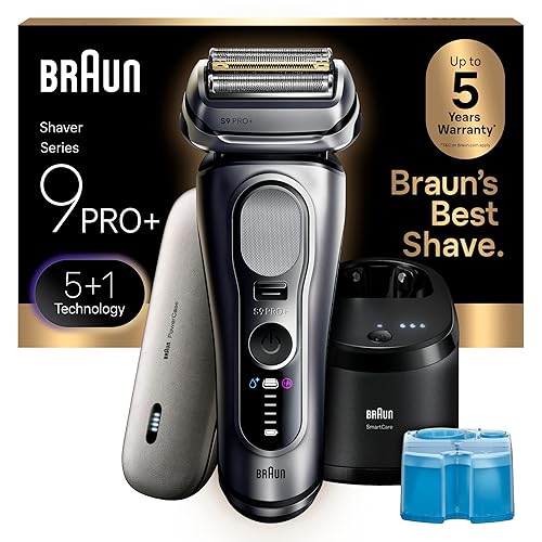 BRAUN SERIES 9 PRO ELECTRIC RAZOR FOR MEN WITH PRECISION TRIMMER, SMARTCARE CENTER TRAVEL CASE
