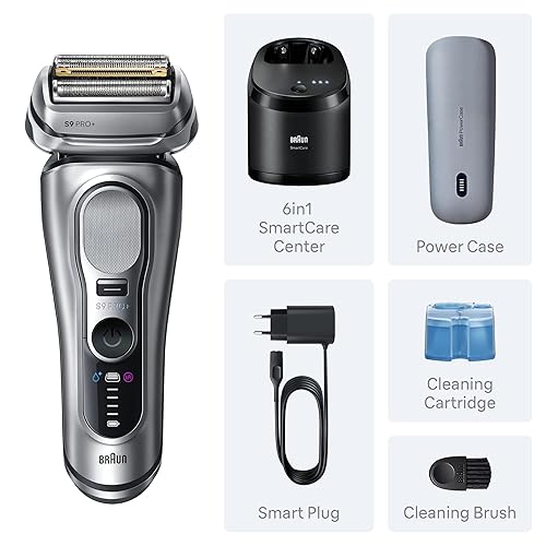 BRAUN SERIES 9 PRO ELECTRIC RAZOR FOR MEN WITH PRECISION TRIMMER, SMARTCARE CENTER TRAVEL CASE