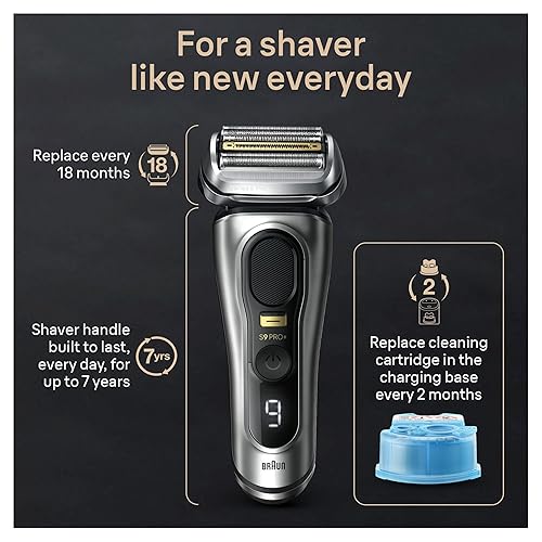 BRAUN SERIES 9 PRO ELECTRIC SHAVER KIT WITH 5 PRO SHAVE ELEMENTS PROCOMFORT HEAD