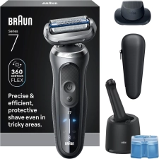BRAUN SERIES 7 7171CC ELECTRIC SHAVER FOR MEN WET DRY, TURBO GENTLE MODES, WATERPROOF