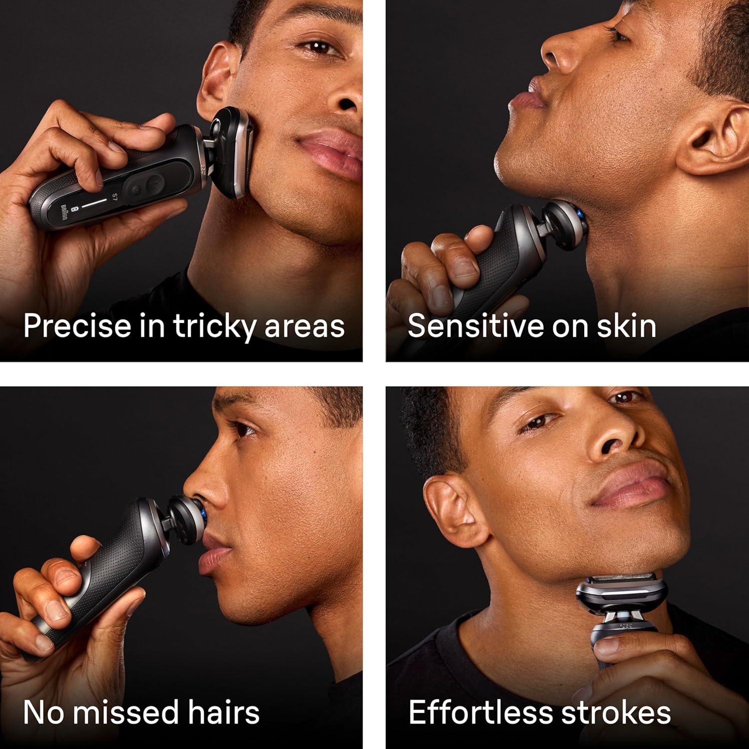 BRAUN SERIES 7 7120S ELECTRIC SHAVER FOR MEN WET DRY, TURBO GENTLE MODES, WATERPROOF