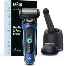 BRAUN SERIES 6 6172CC ELECTRIC SHAVER FOR MEN WET DRY WITH PRECISION TRIMMER SMARTCARE