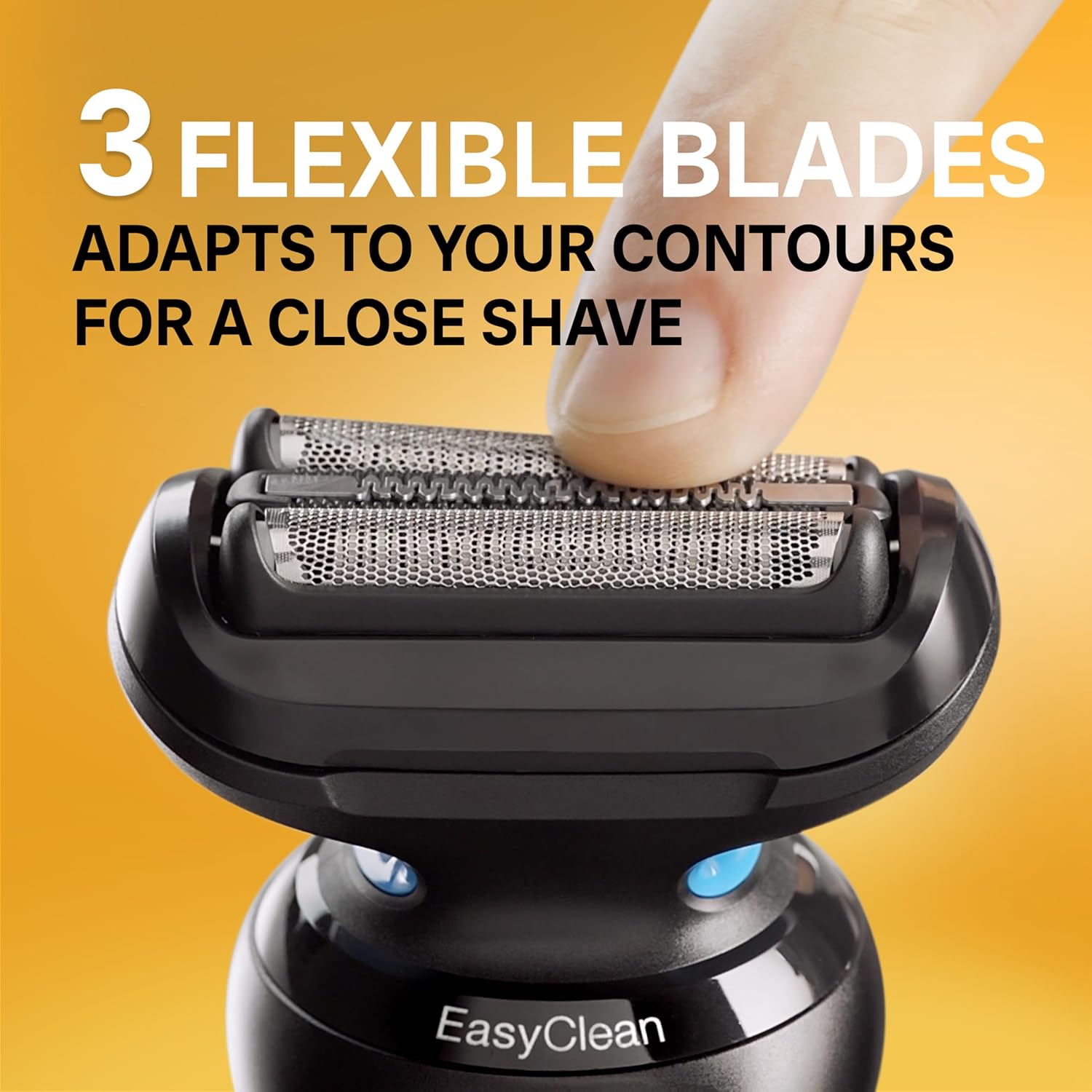 BRAUN SERIES 5 5120S ELECTRIC SHAVER FOR MEN WET DRY FOIL SHAVER WITH TRIMMER, BLUE
